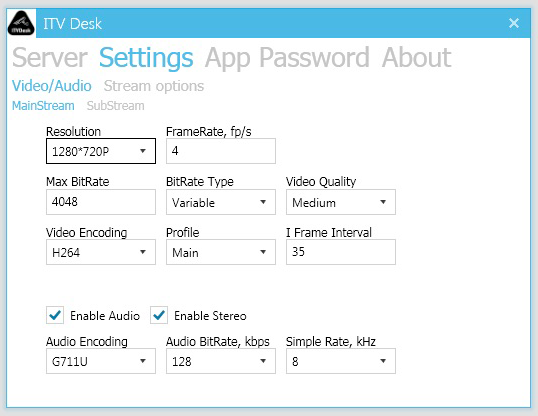 onvif desktor itvdesk ip camera stream